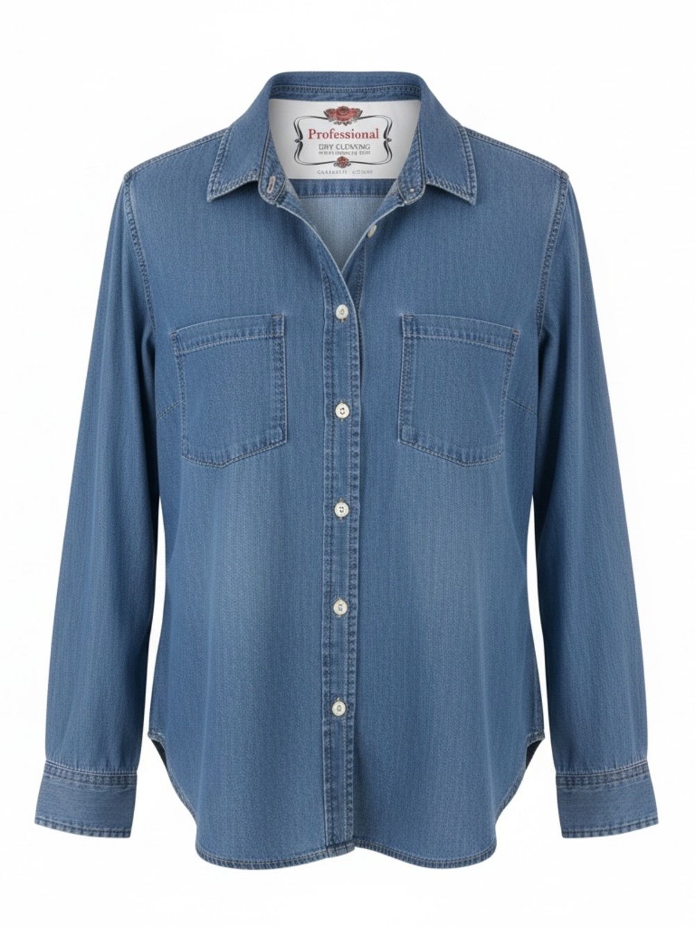 J Crew Denim Button-Up Shirt - Light Blue, Size 6